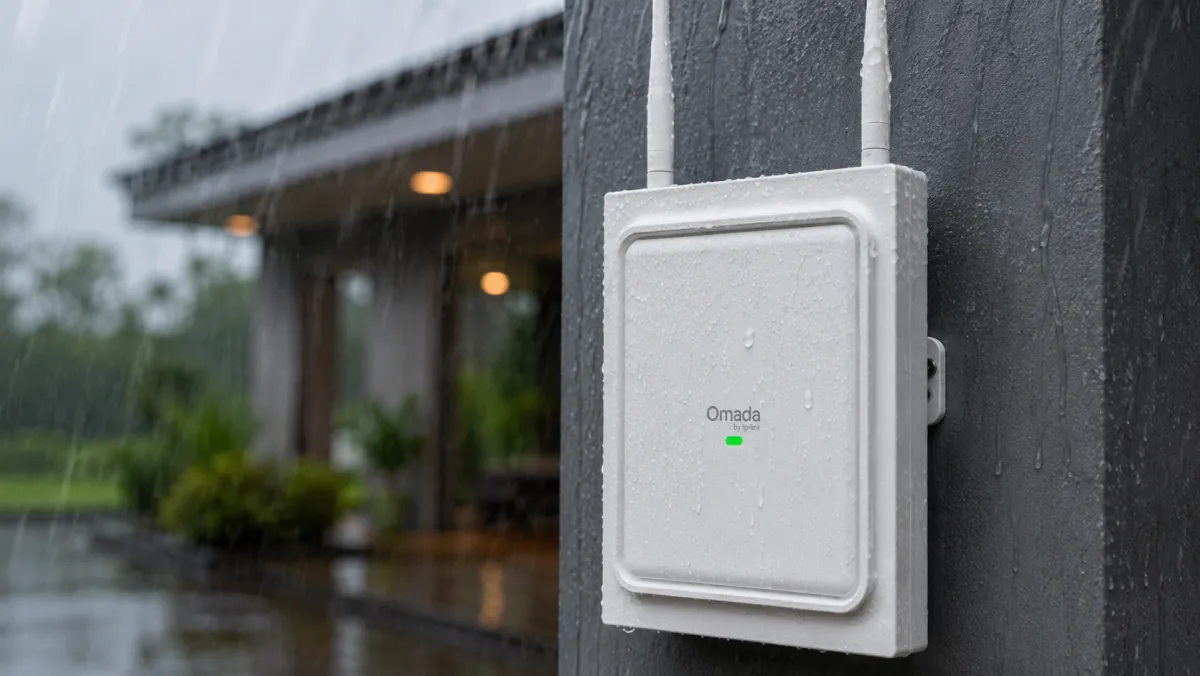 Access point outdoor Omada EAP725-Outdoor sob chuva